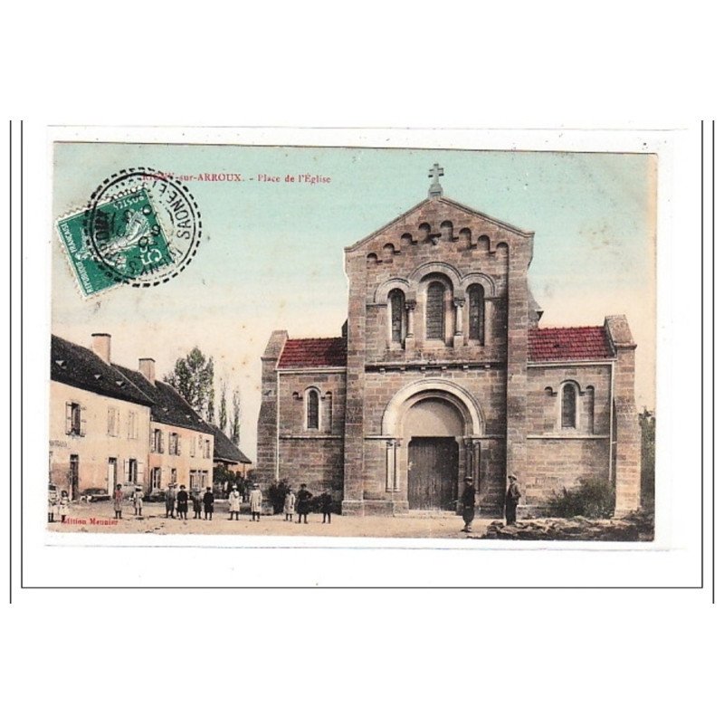 MONY-sur-ARROUX : place de l'eglise - tres bon etat MONY-sur-ARROUX : place de l'eglise - tres bon etat