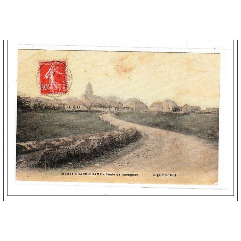 NEUVY-GRANDCHAMP : route de queugnon - etat NEUVY-GRANDCHAMP : route de queugnon - etat