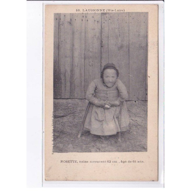 LAUSSONNE: Rosette, naine mesurant 62 centimètre âgé de 61 ans - très bon état