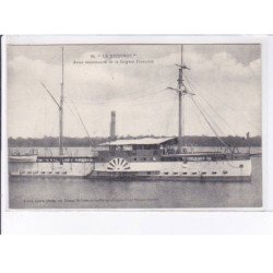 GUYANE: "le jouffroy" aviso stationnaire de la guyane française, bagne - très bon état