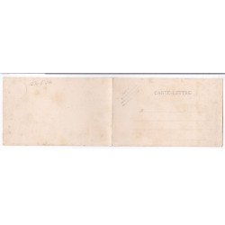 GUYANES: carte panoramique en 2 volets de l' ile du diable, bagne - bon état (traces)