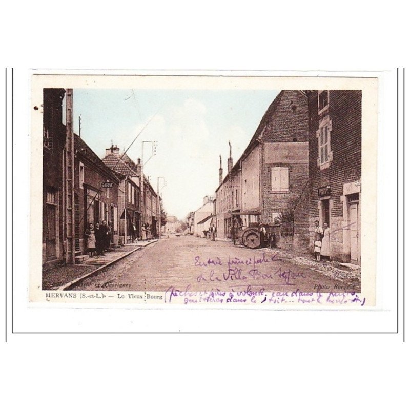 MERVANS : le vieux bourg - tres bon etat