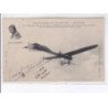 COTE D'OR: grande semaine d'aviation sur monoplan Hanriot, marcel hanriot autographe - très bon état