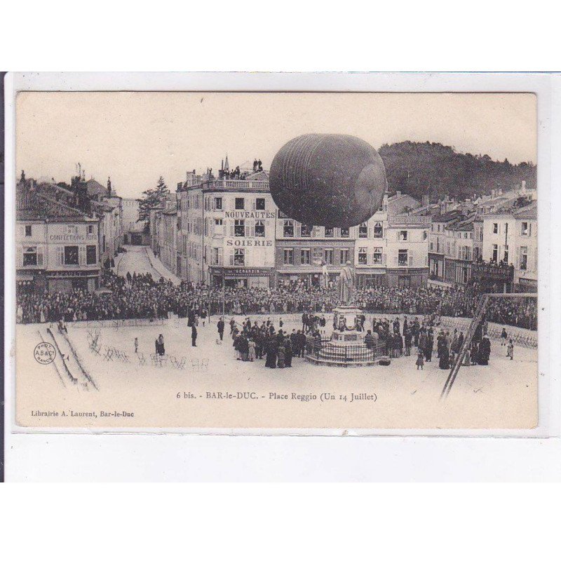 BAR-le-DUC: aviation, ballon rond, place reggio un 14 juillet - très bon état