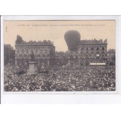 NANCY: aviation 14 juillet 1908 ballon Le Condor crève contre la façade du grand hôtel - très bon état