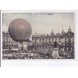 NANCY: aviation 14 juillet, ballon rond, place stanislas 1908 - très bon état
