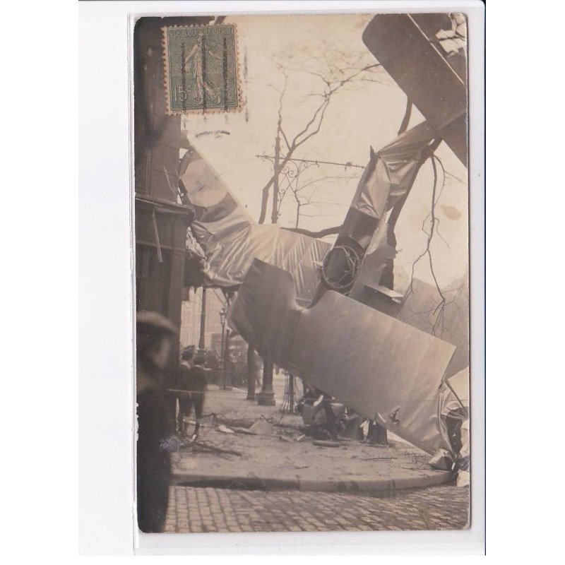PARIS: 75014, aviation rue d'alesia, accident d'avion le 5 avril 1917 - très bon état PARIS: 75014, aviation rue d'alesia, accident d'avion le 5 avril 1917 - très bon état