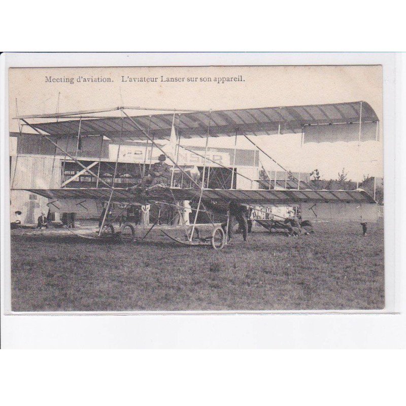 BELGIQUE: meeting d'aviation, aviateur lanser sur osn appareil - très bon état