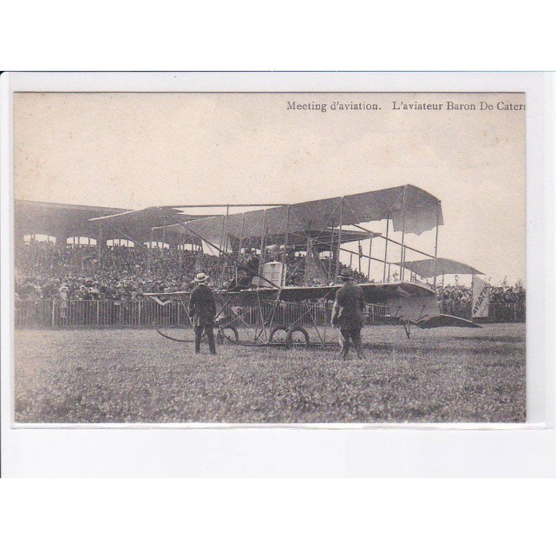 BELGIQUE: meeting d'aviation aviateur Baron de cater - très bon état