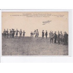 VILLERSEXEL: grand manoeuvres aviation de l'est 1911 ministre de la guerre avec grand duc Boris de russie et Chomer -tbé