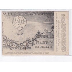 PETIT-ANDELYS: aviation, ballon rond, sic itur ad astra 1909, inauguration du monument blanchard 1911 - état