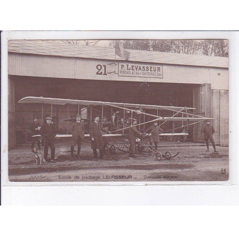 JUVISY: école de pilotage P. Levasseur, quelques élèves, aviation - très bon état