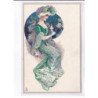 Non signée : lot de 2 cpa (Art Nouveau) - très bon état