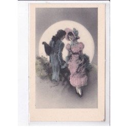 LINDER : série de 4 cpa - femme - couple - très bon état