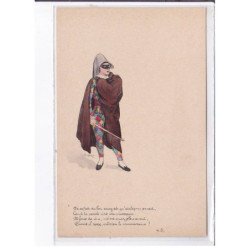 GILBERT : série de 6 cartons format cpa "Pierrot Arlequin" - très bon état