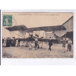 SAINT-LYE: aviation, le pilote Robinet au moment de prendre son vol - très bon état
