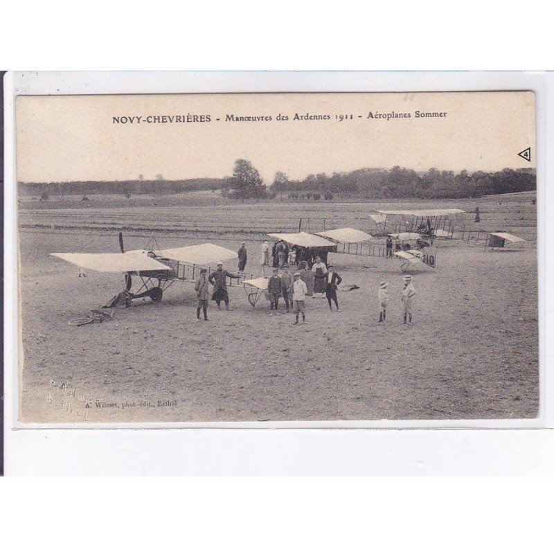 NOVY-CHEVRIERES: aviation manoeuvres des ardennes 1911 aéroplabes sommer - état NOVY-CHEVRIERES: aviation manoeuvres des ardennes 1911 aéroplabes sommer - état