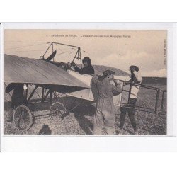 SAINT-LYE: aviation, aérodrome daucourt sur monoplan blériot - état