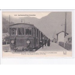 SERVOZ: locomotives françaises, train électrique de la ligne du fayet-saint-gervais à chamonix - très bon état