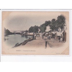 MORET: campement de mariniers, rare en couleur - très bon état