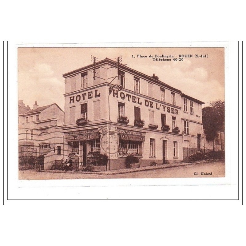 ROUEN : place du boulingrin, telephone - tres bon etat