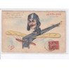 aviation, carte peinte à la main, Le blanc 1910 - très bon état