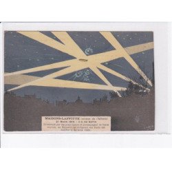 MAISON-LAFITTE: aviation, 1915 découvert par les projecteurs et accompagné de leurs rayons - très bon état