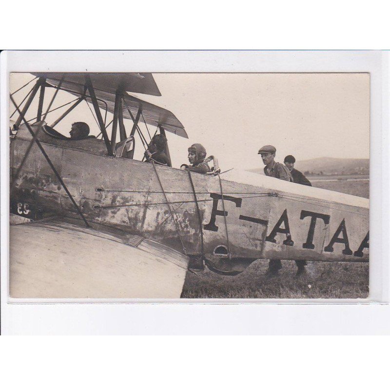 AULNAT: aviation, photo Géo Guérin à clermont ferrand, aviatrice - très bon état