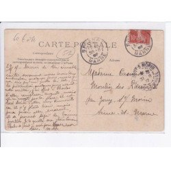 SEZANNE: aviation, ballon rond, inauguration des eaux de verdey, place du champ benoît départ du ballon - état