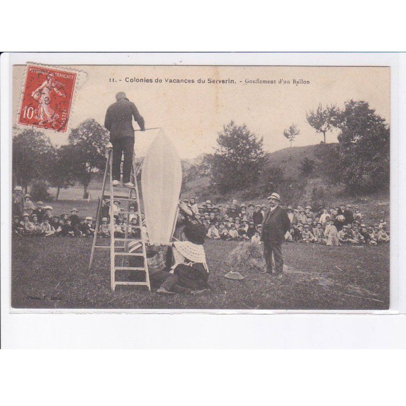 SERVERIN: aviation, colonies de vacances, gonflement d'un ballon - très bon état