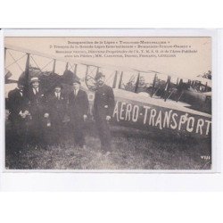 HAUTE GARONNE: aviation, 12CPA, inauguration de la ligne toulouse-montpellier, aéro-transport - très bon état