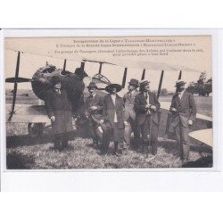 HAUTE GARONNE: aviation, 12CPA, inauguration de la ligne toulouse-montpellier, aéro-transport - très bon état