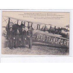 HAUTE GARONNE: aviation, 12CPA, inauguration de la ligne toulouse-montpellier, aéro-transport - très bon état