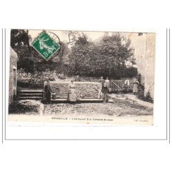 SENNEVILLE : l'abreuvoir & la fontaine st-jean - tres bon etat