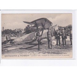 POISSONS: quinzaine, aviation, Lt. Ors champion du monde de descente en parachute - état