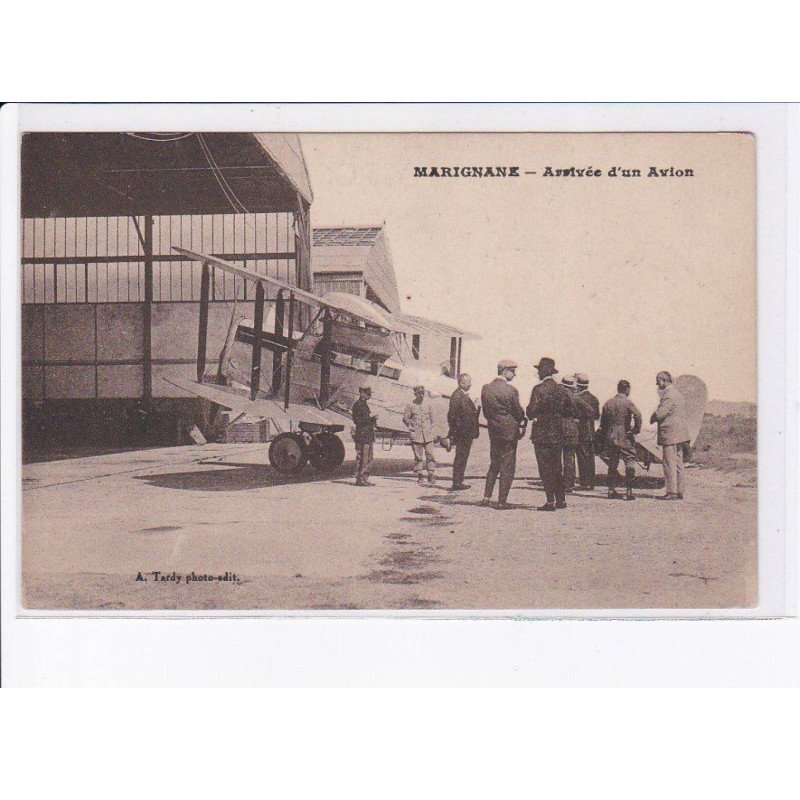 MARIGNANE: arrivée d'un avion - très bon état