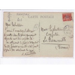 FROSSAY: aviation obsèque aviateur Maneyrol 1923, le char funèbre - très bon état