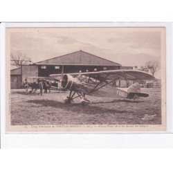 CHATEAU-BOUGON: camp d'aviation avion potez 58 et 60 devant les hangars - très bon état