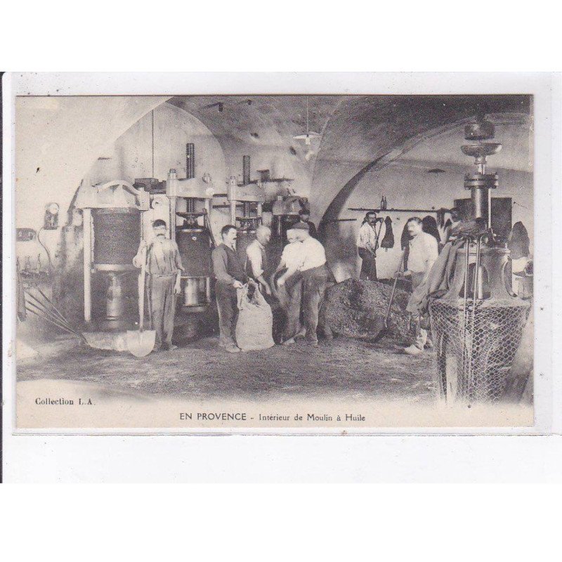 BOUCHES-du-RHONE: intérieur de moulin à huile - très bon état