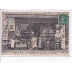 COGNAC: épicerie moderne J. Faure, rue de barbezieux - état