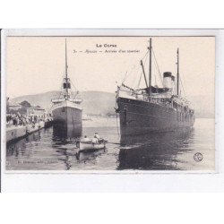 AJACCIO: arrivée d'un courrier, bateaux - très bon état
