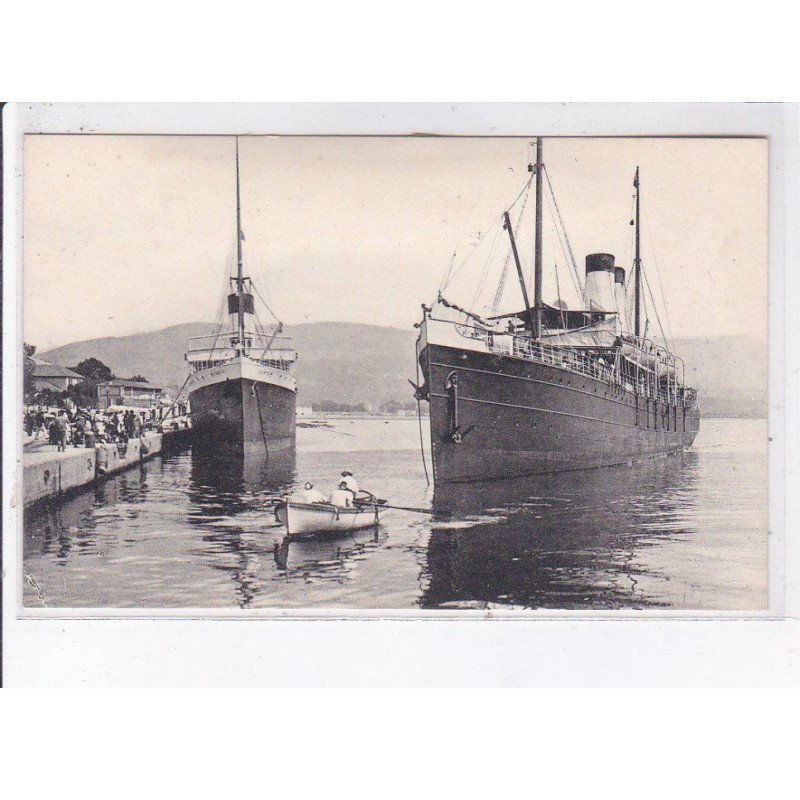AJACCIO: arrivée d'un courrier, bateaux - état AJACCIO: arrivée d'un courrier, bateaux - état