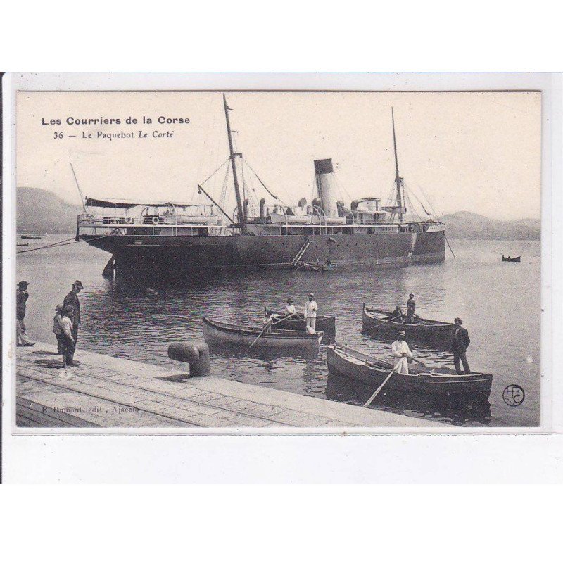 AJACCIO: les courriers de la corse, le paquebot le corté - très bon état AJACCIO: les courriers de la corse, le paquebot le corté - très bon état