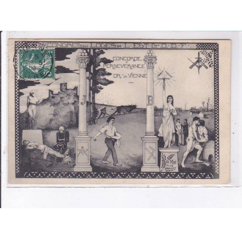 VIENNE: concorde et perseverance, franc maçonnerie - état