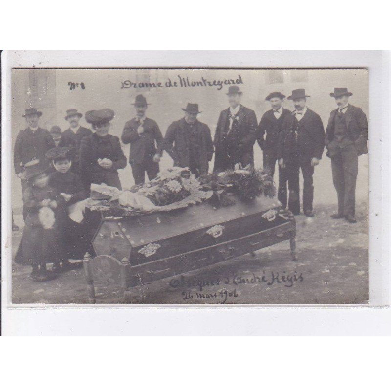 MONTREGARD: drame, obsèques d'André Régis 1906 - très bon état