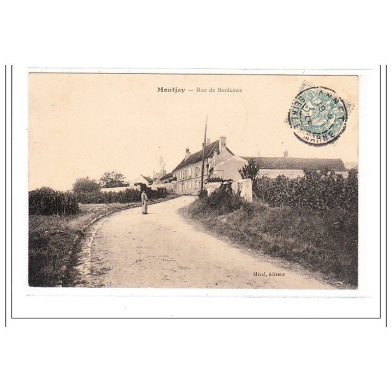 MONTJAY : rue de bordeaux - tres bon etat
