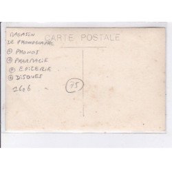 PARIS: magasin de phonographe, phonos, pharmacie, épicerie, disques - très bon état