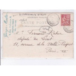 PARIS: 75008, marchand d'art Georges Mantin au 5 rue pelouze - très bon état