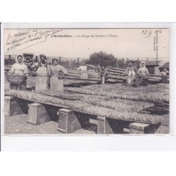 L'HERBAUDIERE: le séchage des sardines ç l'usine - état