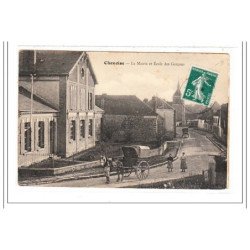 CHENOISE : la mairie et ecole des garcons - etat